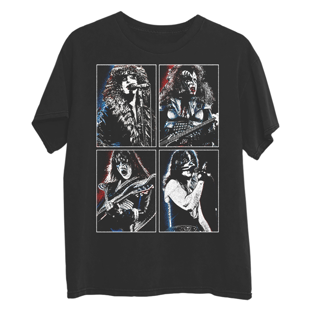Rock and Roll Over Grid T-Shirt F