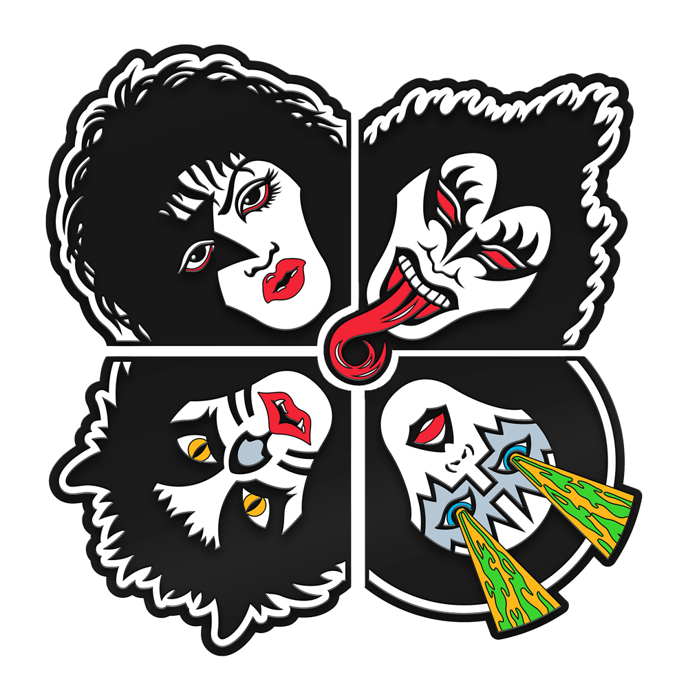 Rock and Roll Over Glow in the Dark Enamel Coin