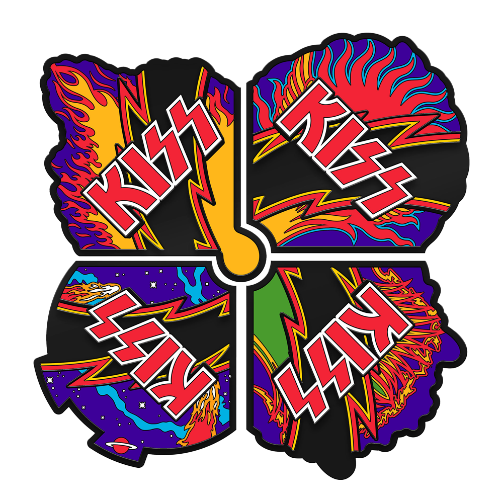Rock and Roll Over Glow in the Dark Enamel Coin
