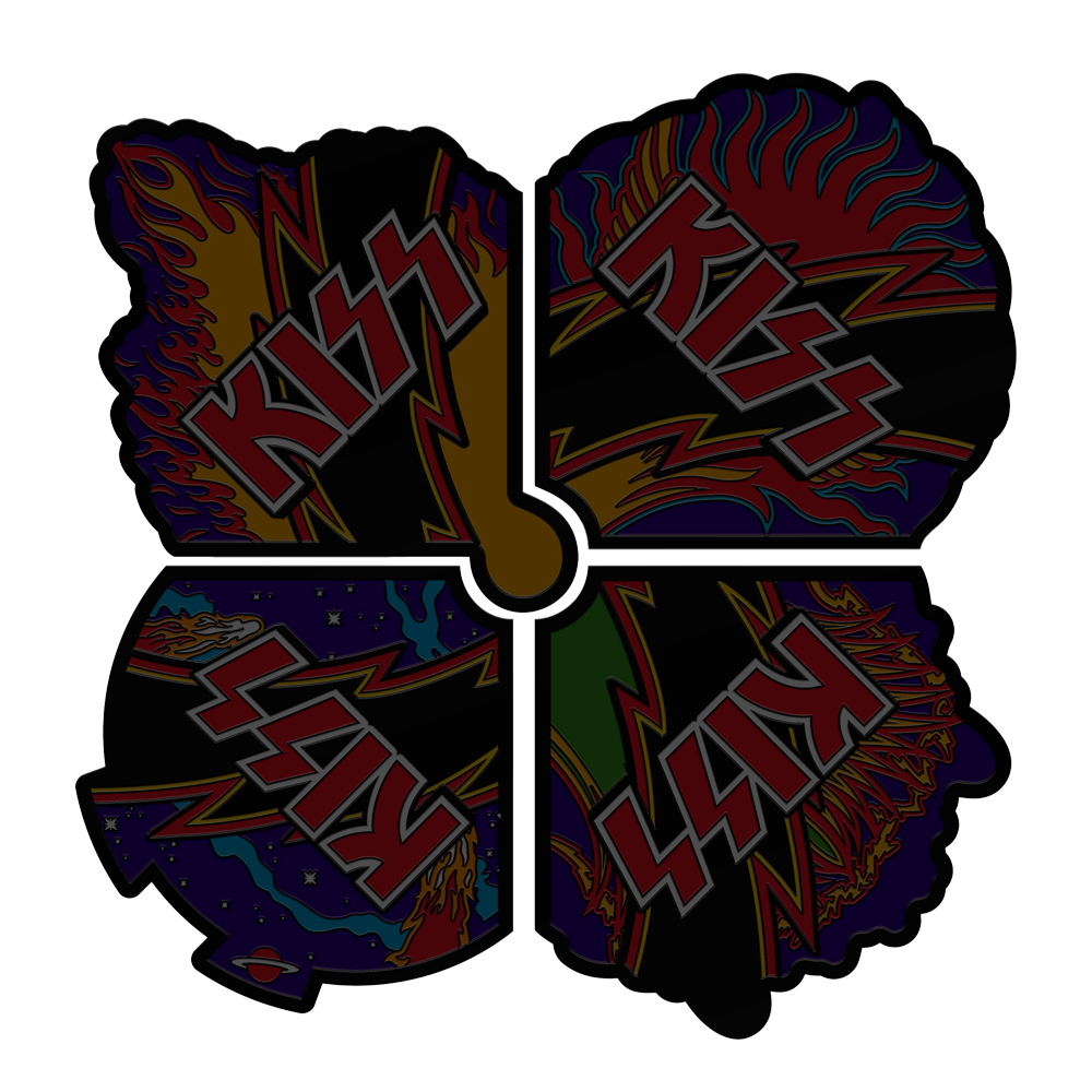 Rock and Roll Over Glow in the Dark Enamel Coin