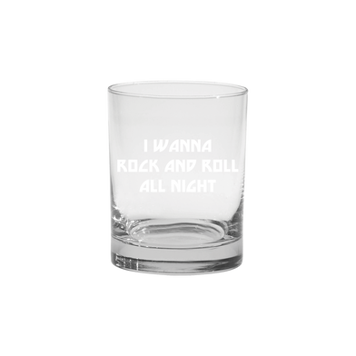 Rock and Roll All Night Whiskey Glass Set 2