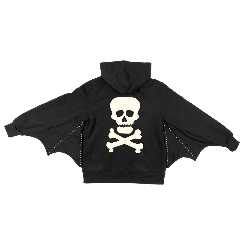 The Demon Winged Zip-Up Kid's Hoodie Back