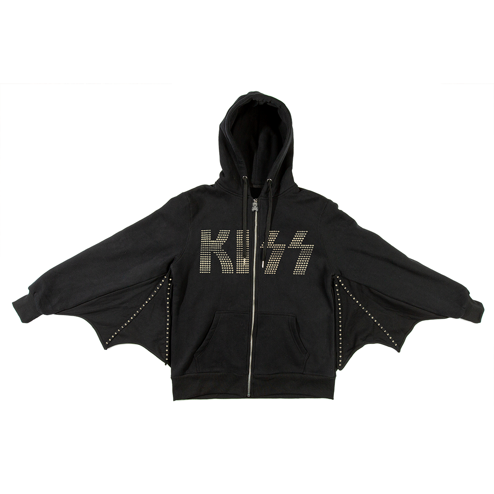 The Demon Winged Zip-Up Kid's Hoodie Front