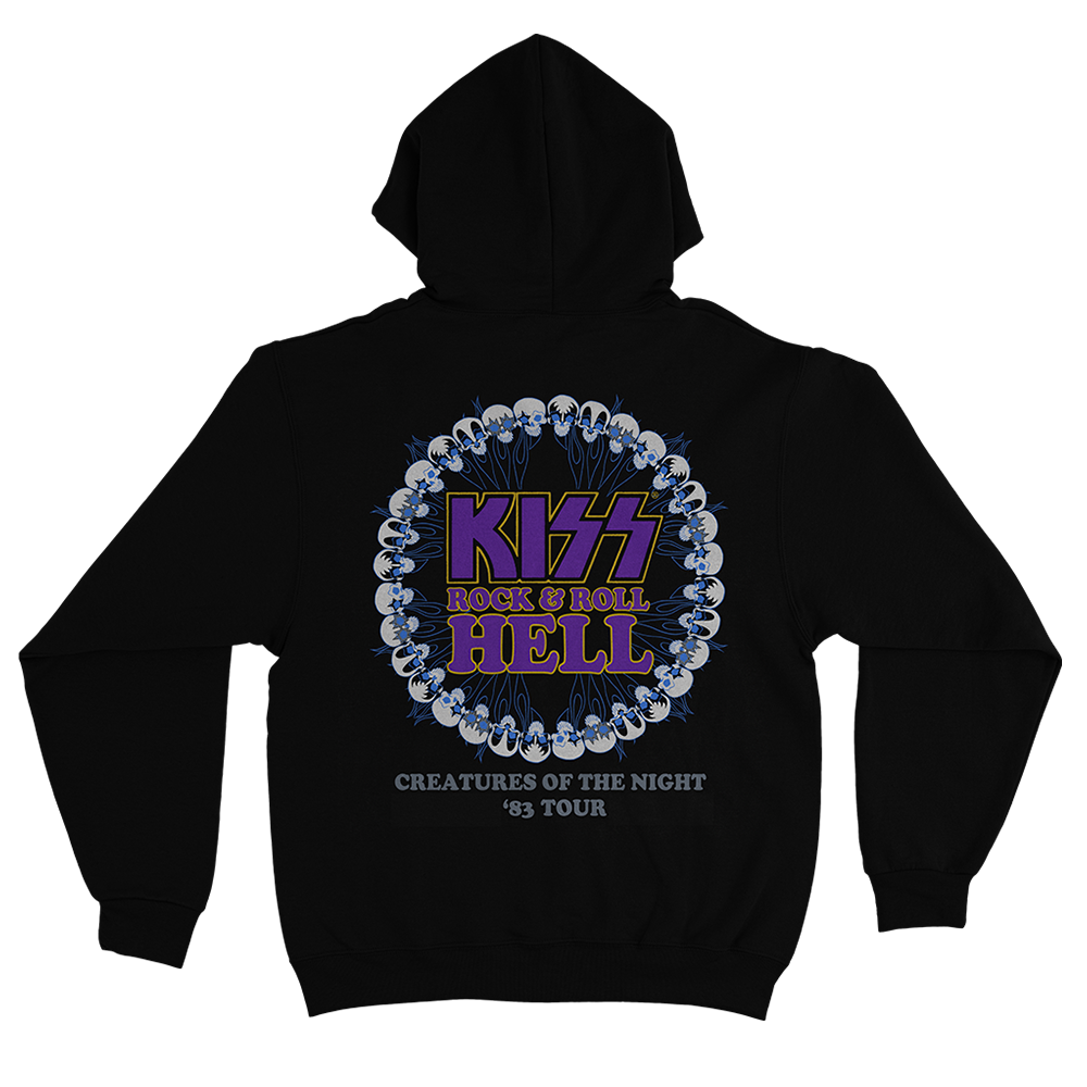 Rock and Roll Hell Black Hoodie Back
