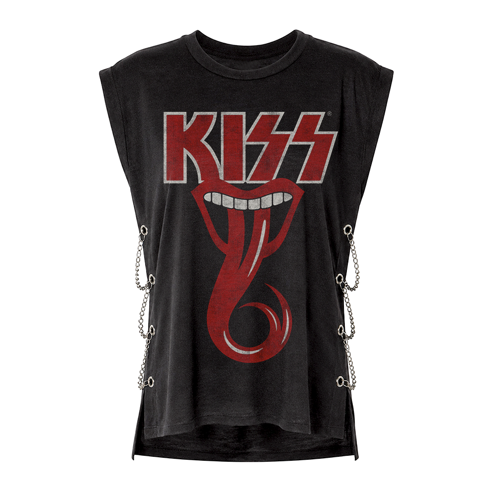 Rock and Roll Over Chain Seam Tank