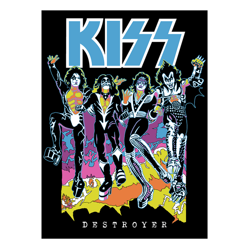 Limited Edition Destroyer Flocked Blacklight Poster