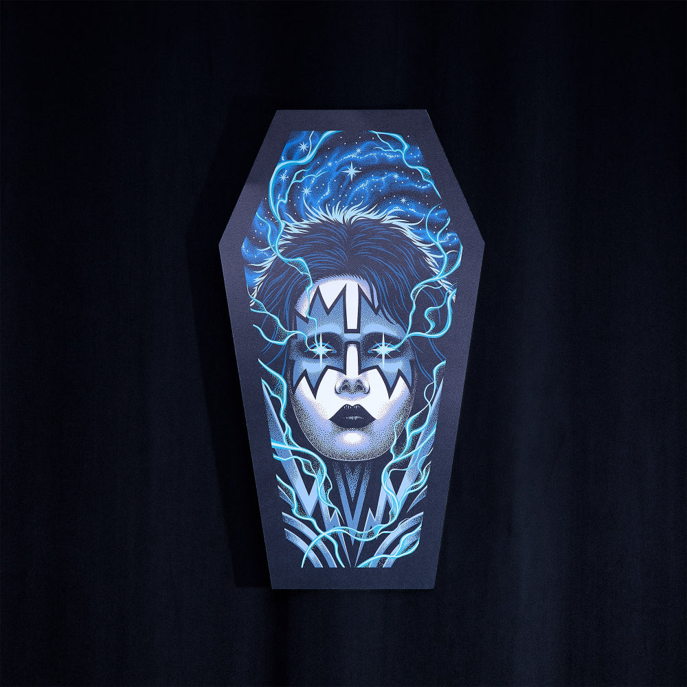 The Spaceman Coffin Poster (Screen Printed + Glow In The Dark