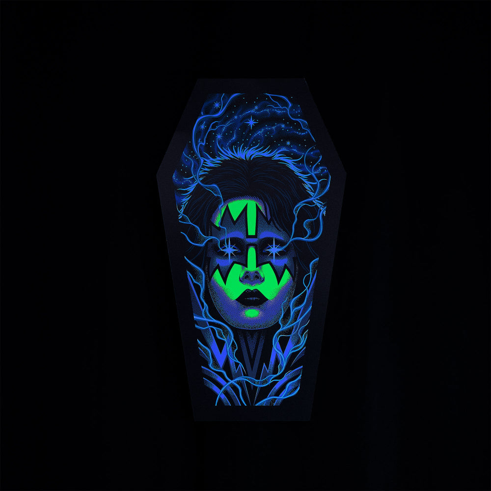 The Spaceman Coffin Poster (Screen Printed + Glow In The Dark)