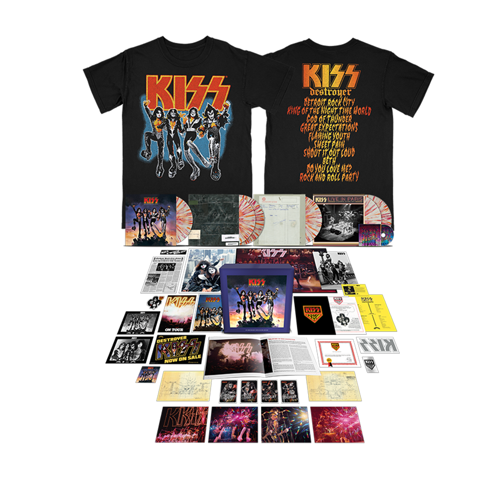 Destroyer 45th Anniversary 6LP Super Deluxe Premium Color LP (Limited-Edition) + Destroyer Track List T-Shirt