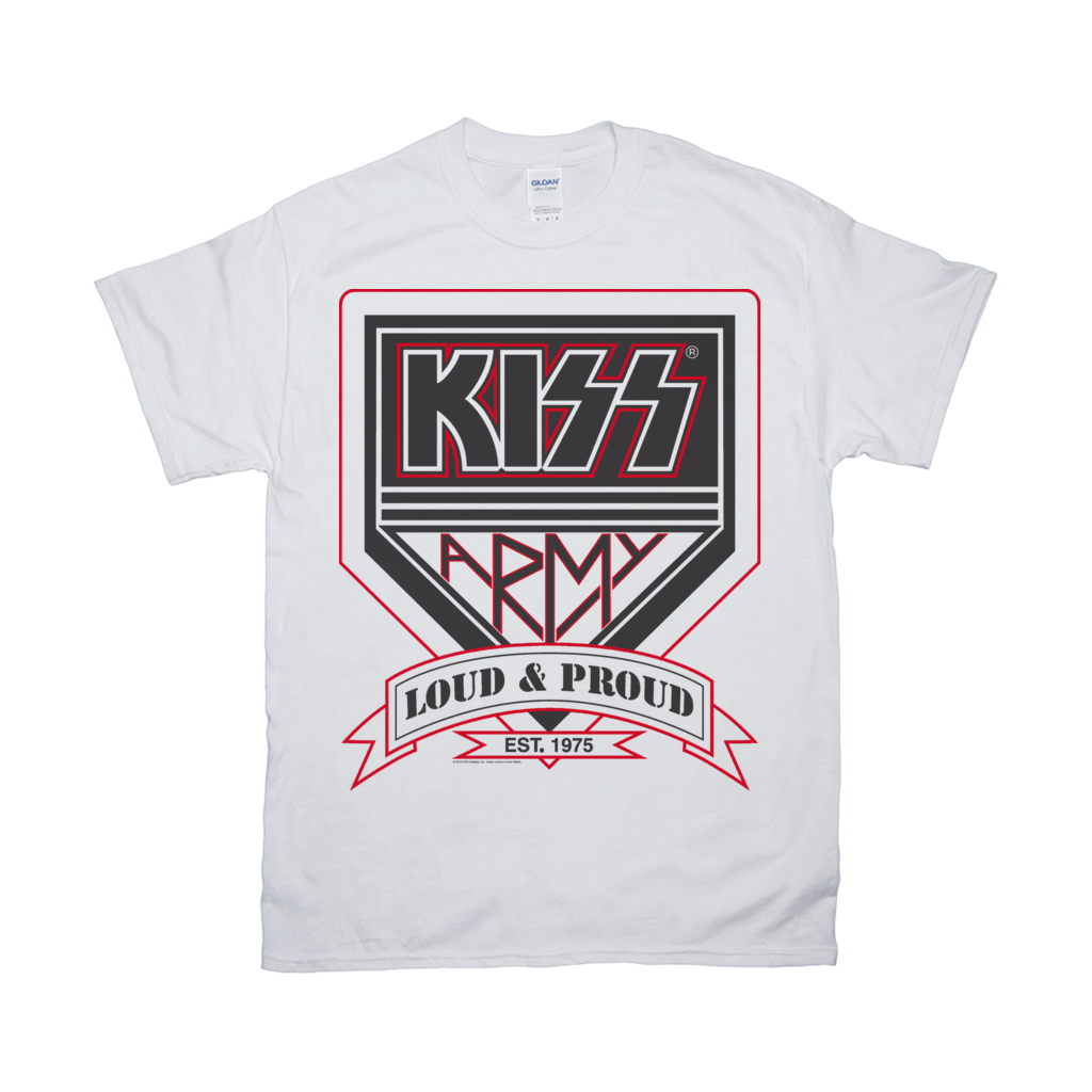 Est. 1975 KISS Army T-Shirt White