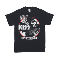 HOT!! Kiss Tour Dates 2023 End Of The Road Black S to 5XL T-Shirt Gift Fans