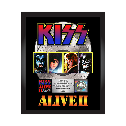 Personalized Alive II Platinum Record Award