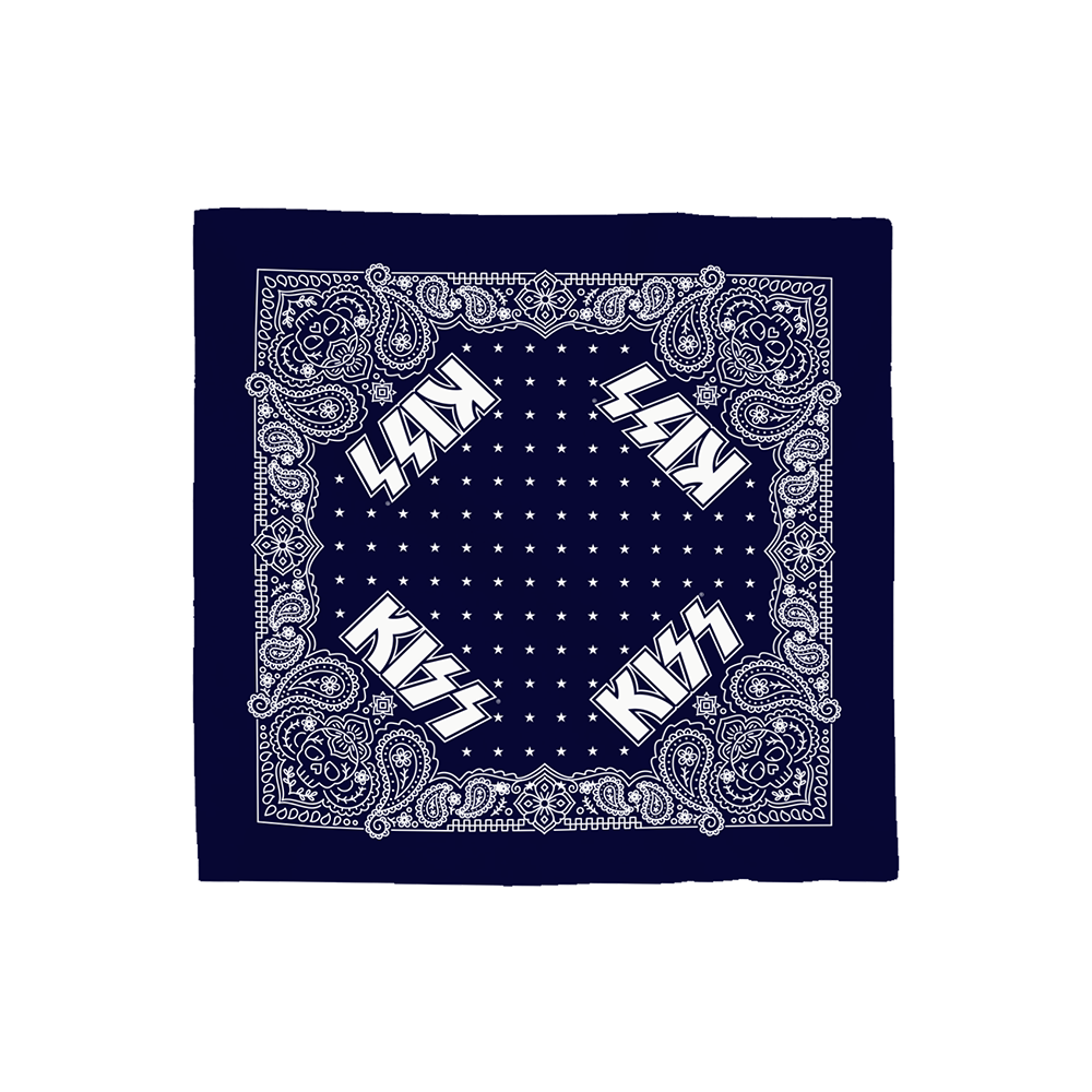 Kiss Bandana Blue