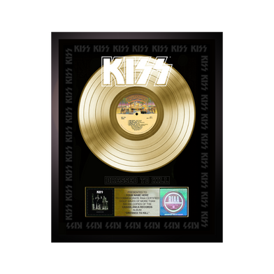 Personalized Dressed to Kill Gold Record Award