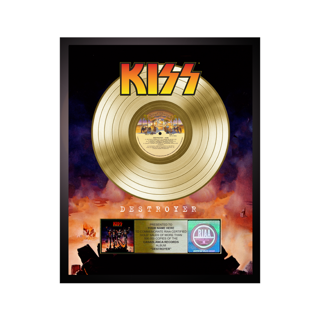 Personalized Destroyer Gold Record Award