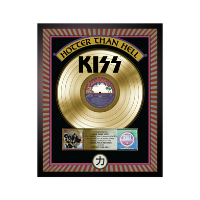 Personalized Hotter Than Hell Gold Record Award