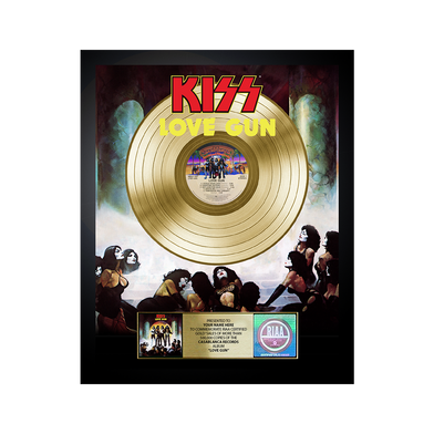 Personalized Love Gun Gold Record Award