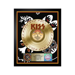 Personalized Rock and Roll Over Gold Record Award – KISS Official 