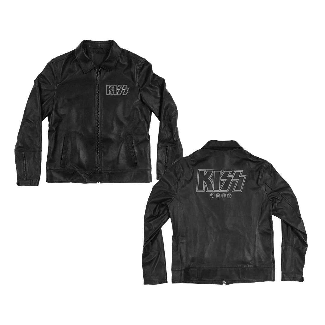 KISS Authentic Leather Jacket Front & Back