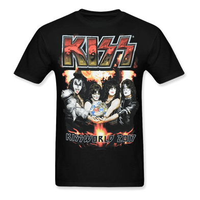 KISSWORLD In Hands '17 T-Shirt Front